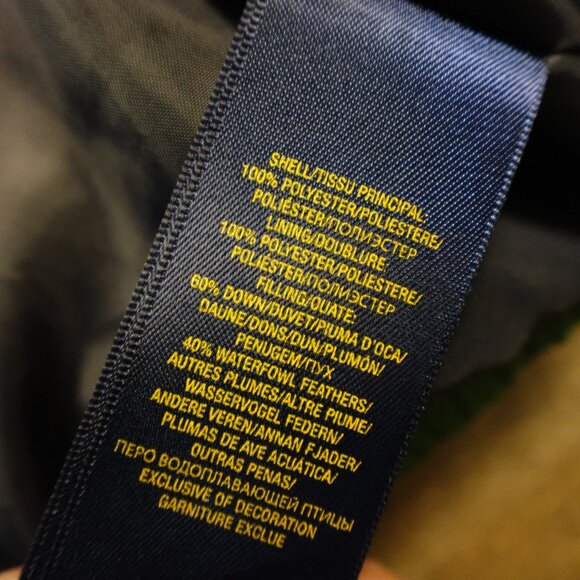 Polo Ralph Lauren Down Puffer Jacket Baby 12M Green Hooded Winter Coat - Picture 5 of 8